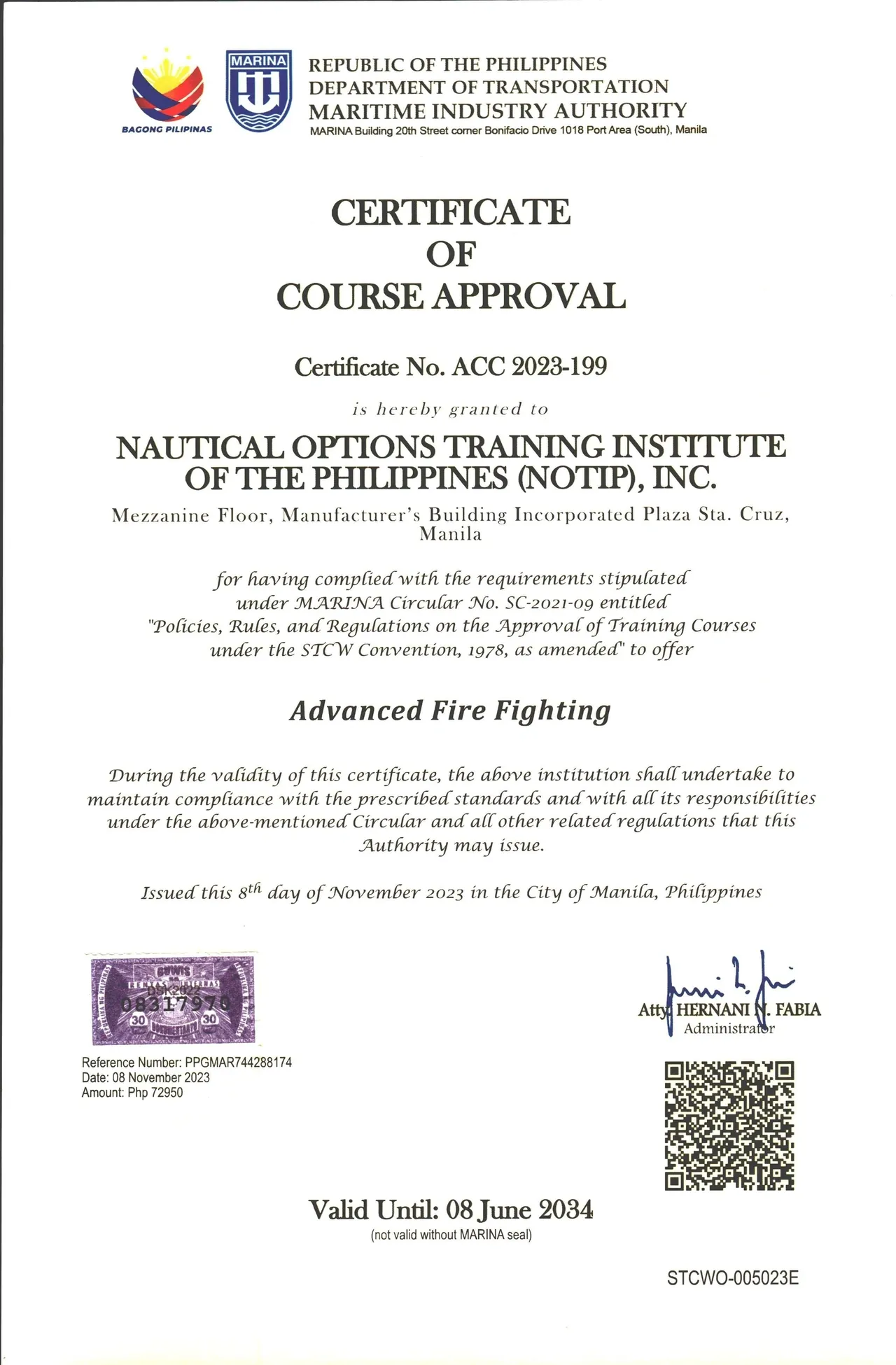 Certificate 1