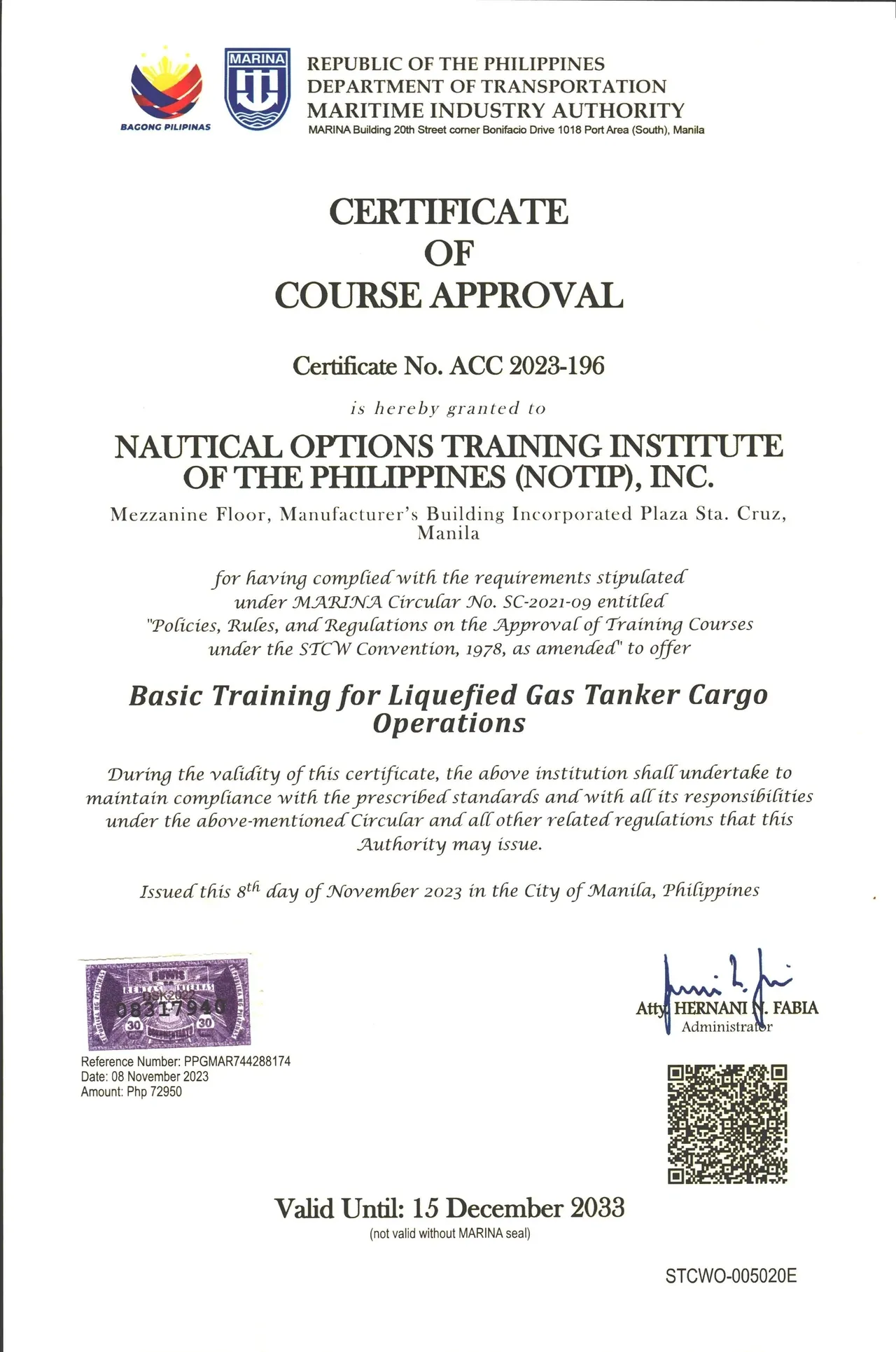 Certificate 10