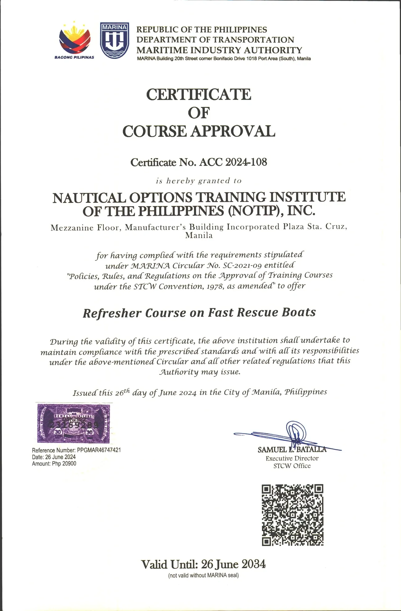 Certificate 4