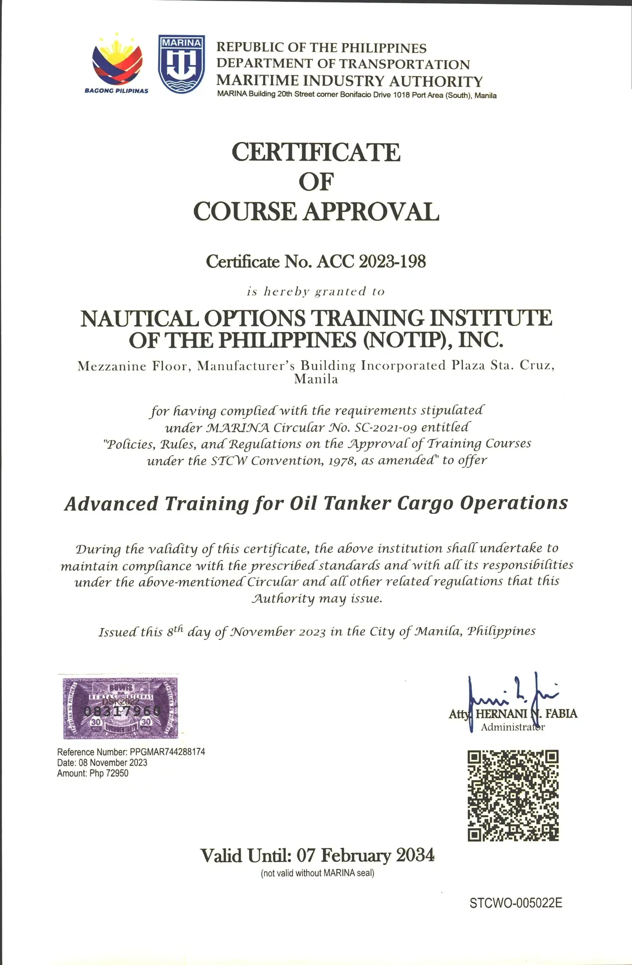 Certificate 5