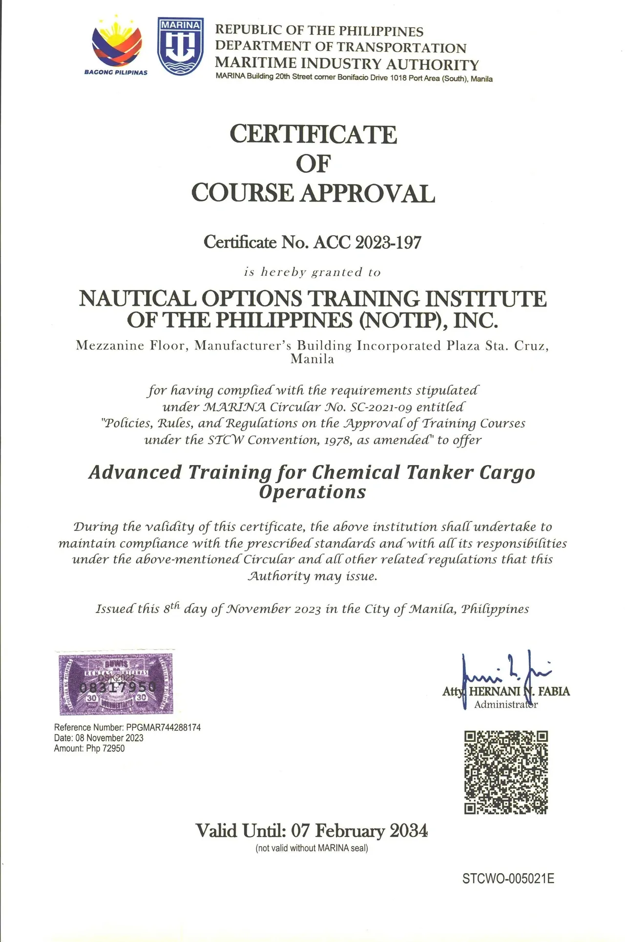 Certificate 7