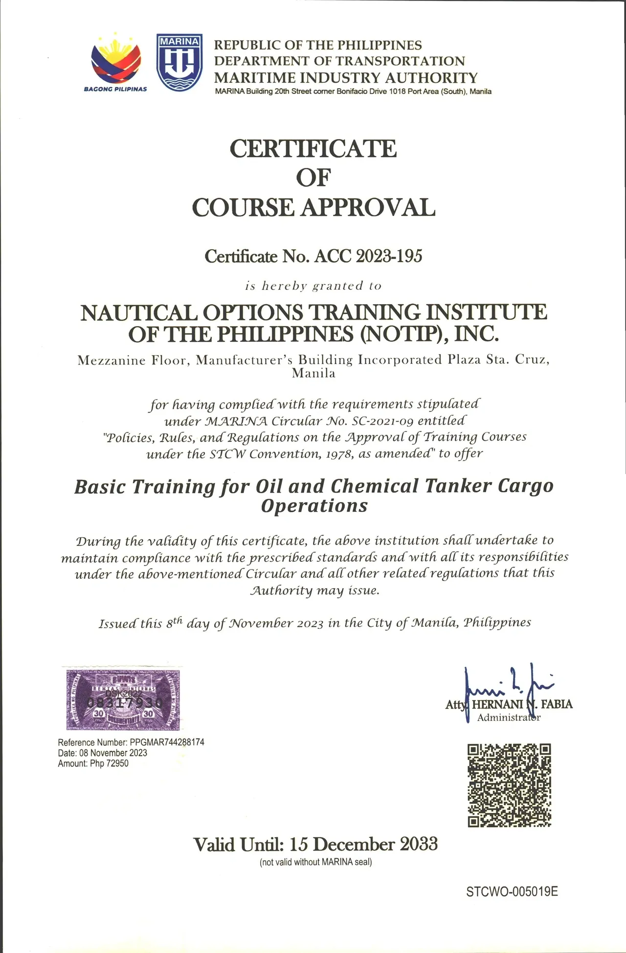 Certificate 9